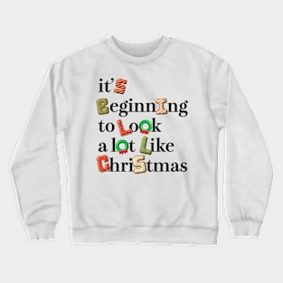 Christmas Quote Lettering Design Crewneck Sweatshirt